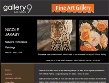 Tablet Screenshot of gallery9losaltos.com